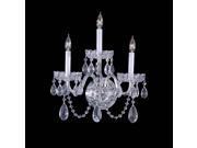 Crystorama Traditional Swarovski Elements Crystal Wall Sconce 1033 CH CL S