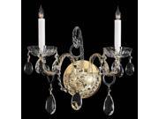 Crystorama Traditional Swarovski Elements Crystal Wall Sconce 1122 PB CL S