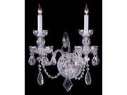 Crystorama Traditional Swarovski Elements Crystal Wall Sconce 1142 CH CL S