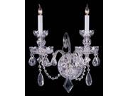 Crystorama Traditional Swarovski Spectra Crystal Wall Sconce 1142 CH CL SAQ