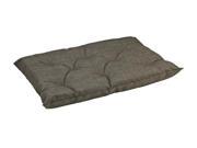 Tufted Cushion in Driftwood Microlinen Fabric X Large 40 x 26 x 3 in.
