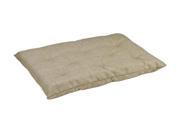 Tufted Cushion in Flax Microlinen Fabric Small 22 x 15 x 3 in.