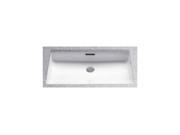 LT191G 11 Undermount Vitreous China 20.5 in. x 12.38 in. Rectangular Bathroom Sink Colonial White