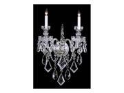 Crystorama Traditional Crystal Clear Crystal Wall Sconce 1042 CH CL MWP