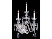 Crystorama Traditional Crystal Wall Sconce 1143 CH CL MWP