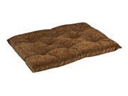 Tufted Cushion in Pecan Filigree Fabric X Small 12 x 18 x 2 in.