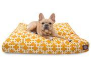 Yellow Links Rectangular Pet Bed Small 36 in. L x 29 in. W x 4 in. H 7 lbs.