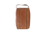2 Compartment Leather Shoe Bag