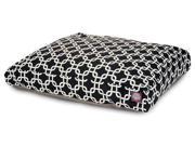 Black Links Rectangular Pet Bed Small 36 in. L x 29 in. W x 4 in. H 7 lbs.