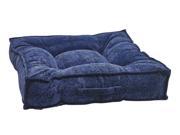 Piazza Bed Navy Filigree Large 34 x 34 x 7 in.