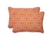 Outdoor Starlet Mandarin Over sized Rectangular Throw Pillow Set of 2