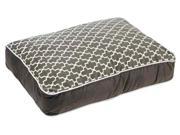 Super Loft Rectangular Dog Bed in Graphite Lattice Fabric 2X Large 35 x 52 x 6 in.