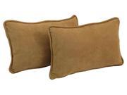 Back Support Pillows with Cording Set of 2 Camel