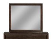 Wooden Mirror in Chocolate Brown