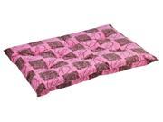 Tufted Cushion in Tickled Pink Fabric Medium 26 x 19 x 3 in.