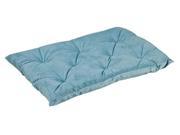 Tufted Cushion in Blue Bayou Fabric Large 33 x 22 x 3 in.