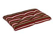 Tufted Cushion in Bowser Stripe Fabric Medium 26 x 19 x 3 in.