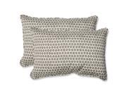 Outdoor Seeing Spots Sterling Over sized Rectangular Throw Pillow Set of 2