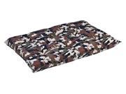 Tufted Cushion in Camouflage Fabric X Large 40 x 26 x 3 in.