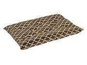 Tufted Cushion in Cedar Lattice Fabric Large 33 x 22 x 3 in.