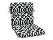 Outdoor New Geo Black White Rounded Corners Chair Cushion