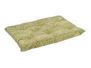 Tufted Cushion in Celery Fabric Small 22 x 15 x 3 in.