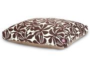 Chocolate Plantation Rectangular Pet Bed Small 36 in. L x 29 in. W x 4 in. H 7 lbs.