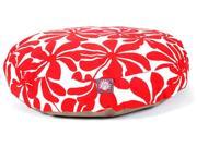 Red Plantation Round Pet Bed Small 30 in. L x 30 in. W x 4 in. H 3 lbs.