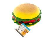 Giant Burger Squeaky Dog Toy Set of 4