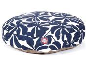 Navy Blue Plantation Round Pet Bed Small 30 in. L x 30 in. W x 4 in. H 3 lbs.