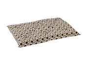 Tufted Cushion in Courtyard Taupe Fabric 2X Large 46 x 27 x 3 in.