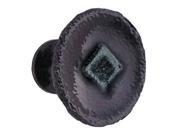 1.12 in. Knob in Wrought Iron Set of 10