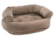 Double Donut Bed in Cappuccino Treats Fabric X Large 48 x 38 x 17 in.