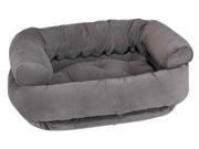 Double Donut Bed in River Rock Fabric Medium 35 x 27 x 15 in.