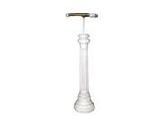 Standing Fluted Toilet Paper Holder in Old World White Finish
