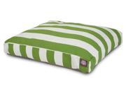 Sage Vertical Stripe Rectangular Pet Bed Small 36 in. L x 29 in. W x 4 in. H 7 lbs.