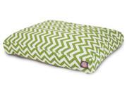 Sage Chevron Rectangular Pet Bed Small 36 in. L x 29 in. W x 4 in. H 7 lbs.
