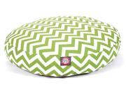 Sage Chevron Round Pet Bed Small 30 in. L x 30 in. W x 4 in. H 3 lbs.