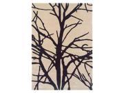 Linon Trio Rectangle Rug 8 x 10 Cream RUG TAB32181