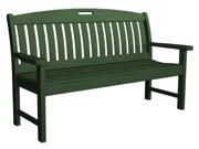 63.75 in. Eco friendly Bench in Green
