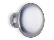 Round Knob in Brushed Chrome Set of 10 1.50 in.