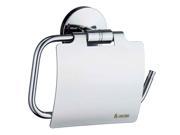 Studio Toilet Roll Holder w Lid in Polished Chrome Finish