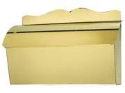 Roll Top Mailbox in Smooth Polished Brass Finish