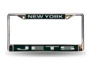 New York Jets Laser Chrome License Plate Frame Free Screw Caps with this Frame