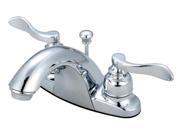 Kingston Brass KB8641NFL Two Handle 4 Centerset Lavatory Faucet with Retail Pop