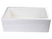 Biscuit Smooth Solid Single Bowl Farm Sink