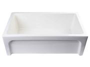 Biscuit Thick Wall Fireclay Single Bowl Farm Sink