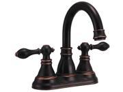 4 in. Center set Lavatory Faucet in Naples Bronze Finish