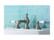 Brass Lavatory Faucet in Satin Nickel Finish