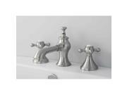 Brass Widespread Lavatory Faucet in Satin Nickel